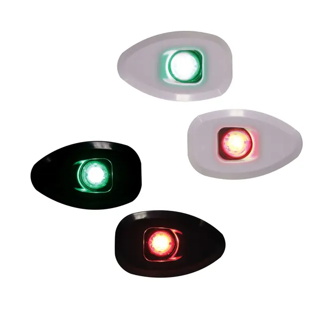 LALIZAS Micro LED Flush Lanternesett Et sett sort babord styrbord lanterne 