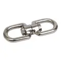 Svivel m/lukket &#248;ye i begge ender syrefast 316