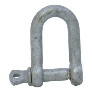 D-sjakkel, Rett (5-38mm bolt) galvanisert st&#229;l