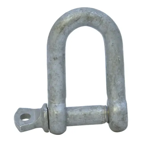 D-sjakkel, Rett (5-38mm bolt) galvanisert st&#229;l