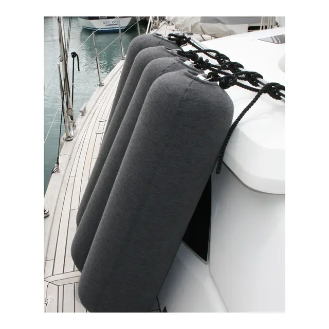 MAXISTOW Oppblåsbar Fender - grå Ø32 x 104  cm 