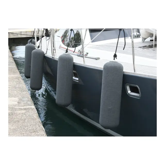 MAXISTOW Oppblåsbar Fender - grå Ø32 x 104  cm 