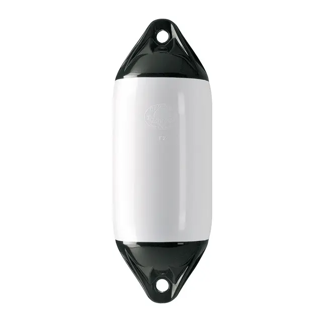 POLYFORM Fender F2 Hvit med sorte ender - 610 mm 