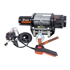 ROCK Tilhengervinsj 12V DC - 3,8hk 2268 kg - m/kablet fjernkontroll