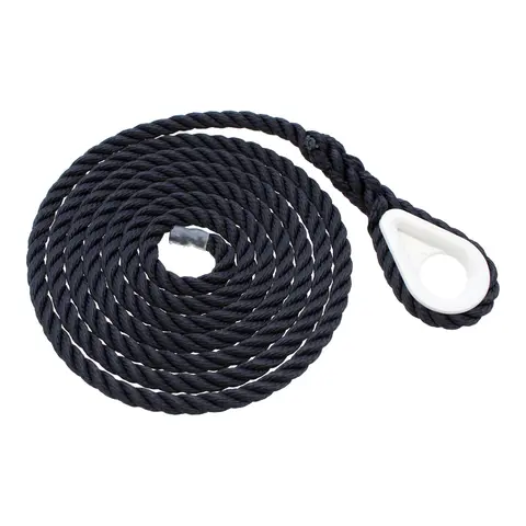 ROBLINE Rapallo Fortøyningstau Mørk blå - kause/tamp - tvinnet