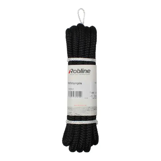 ROBLINE Flettet fortøyningsline Sort 20mm, 14m 