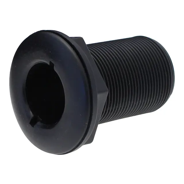 Skroggjennomføring 1½" sort nylon 
