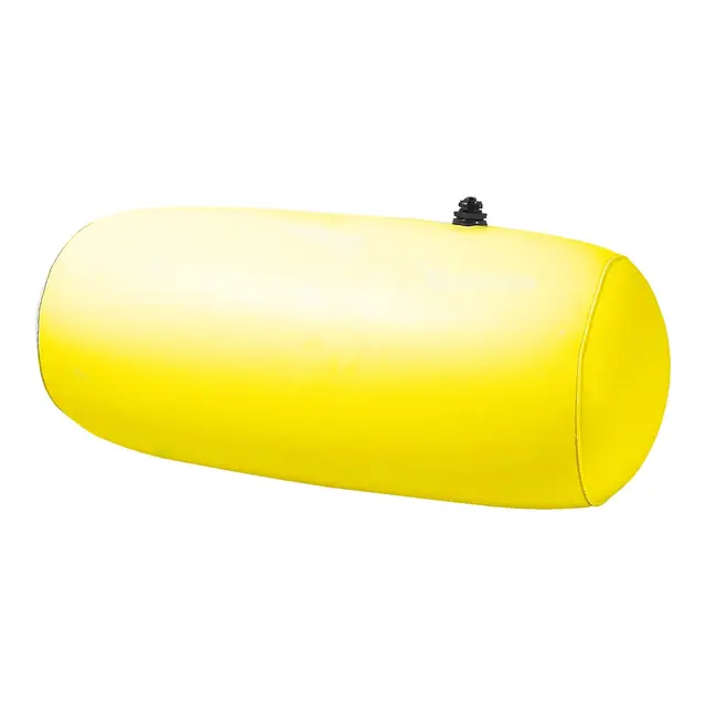 TREM Gummibåtpute Gul - Ø30 x 70cm PVC - Brukt som tofte eller ryggstøtte 