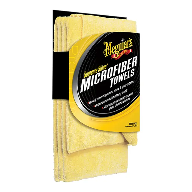 MEGUIARS Supreme Shine Wipe mikrofiberklut - 3 stk 