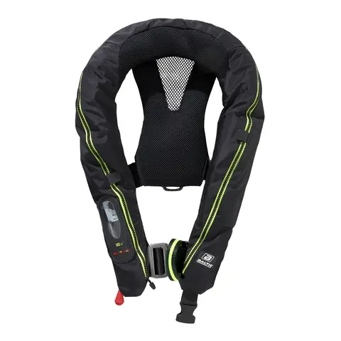 BALTIC Legend automatvest sort m/sele, n&#248;dlys og sprayhood