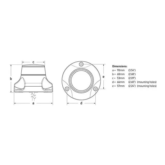 HELLA MARINE NaviLED 360 PRO 2NM Sort (anker) 
