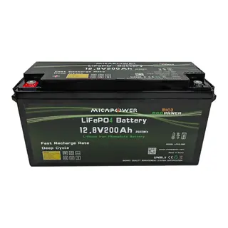 MICA Litiumbatteri PRO m/Bluetooth og varme 12,8v BMS