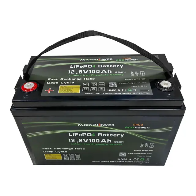 MICA Litiumbatteri PRO 150AH m/Bluetooth og varme 12,8v BMS 