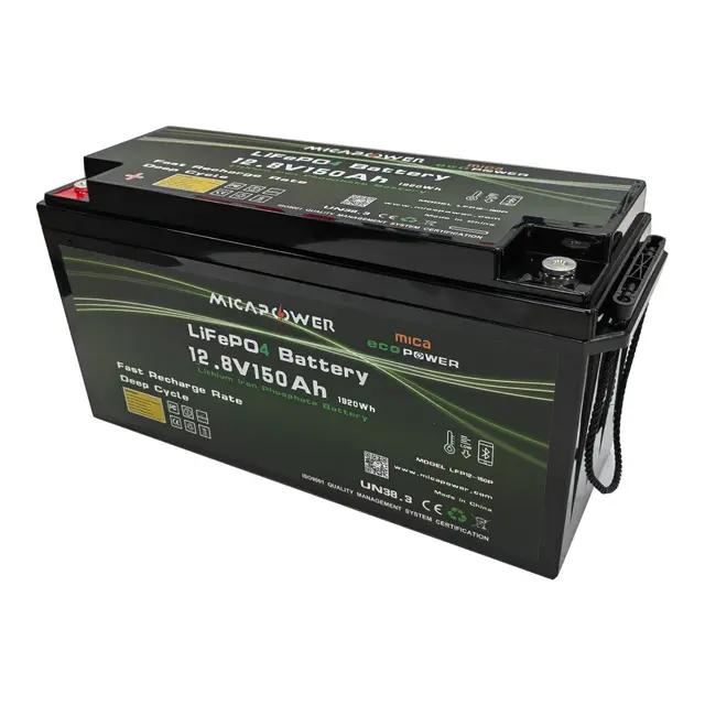 MICA Litiumbatteri PRO 150AH m/Bluetooth og varme 12,8v BMS 
