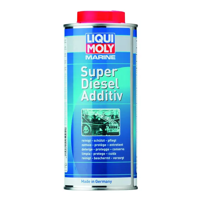 LIQUI MOLY Marine Super Diesel Additive 1L - Rens, beskyttelse for dieselmotor 