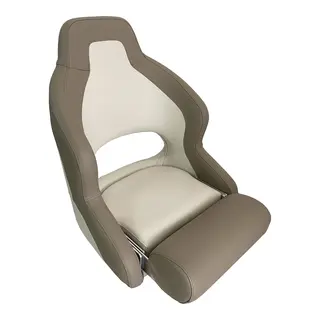 MARINVENT B&#229;tstol MI-H52 Beige/Lys gr&#229; - Flip-up - Marine vinyl