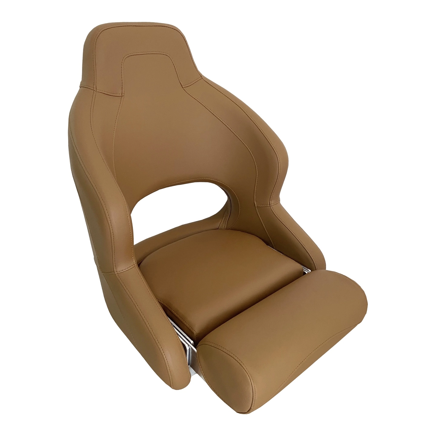 MARINVENT Båtstol MI-H52 Brun - Flip-up - Marine vinyl