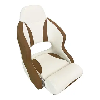 MARINVENT B&#229;tstol MI-H52 lLsegr&#229;/Beige&#160; - Flip-up - Marine vinyl