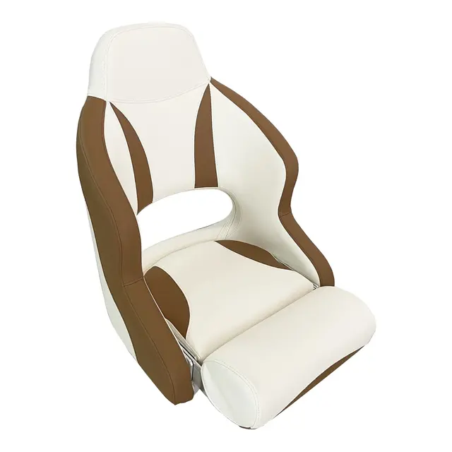 MARINVENT Båtstol MI-H52 lLsegrå/Beige  - Flip-up - Marine vinyl 