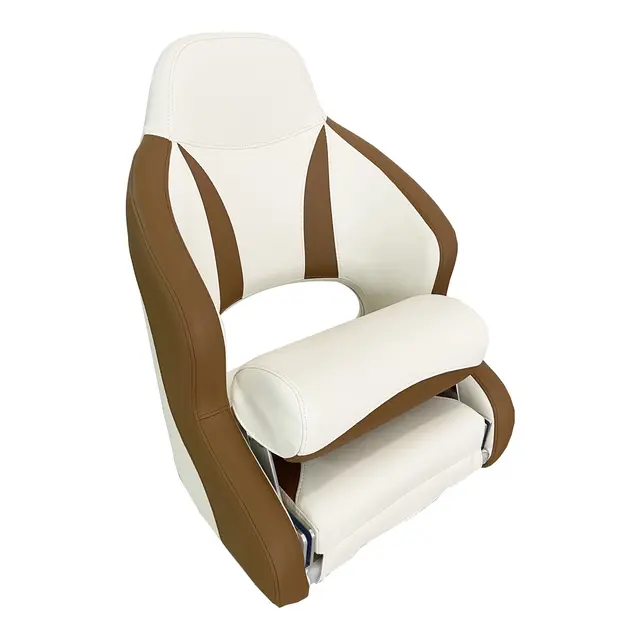 MARINVENT Båtstol MI-H52 lLsegrå/Beige  - Flip-up - Marine vinyl 