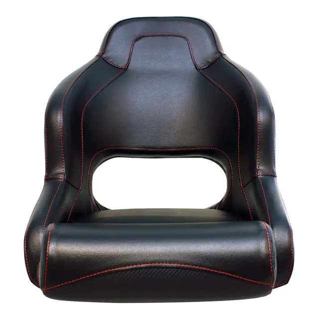 MARINVENT Båtstol H52 flip-up Sort/karbon - Flip-up - Marine vinyl 