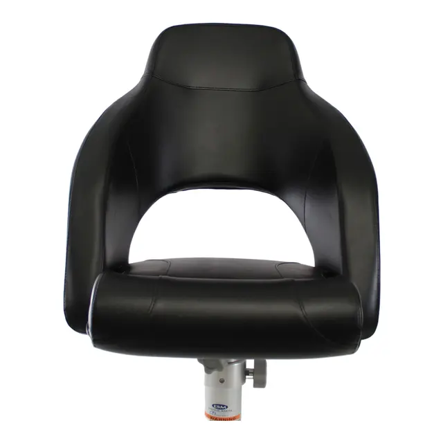 MARINVENT Båtstol MI-M56R sort - Flip-up - Marine vinyl 