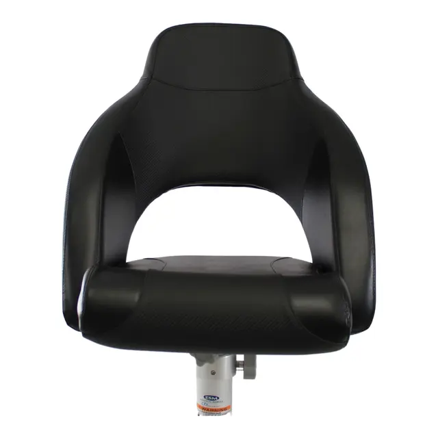 MARINVENT Båtstol MI-M56R Sort/karbon - Flip-up - Marine vinyl 