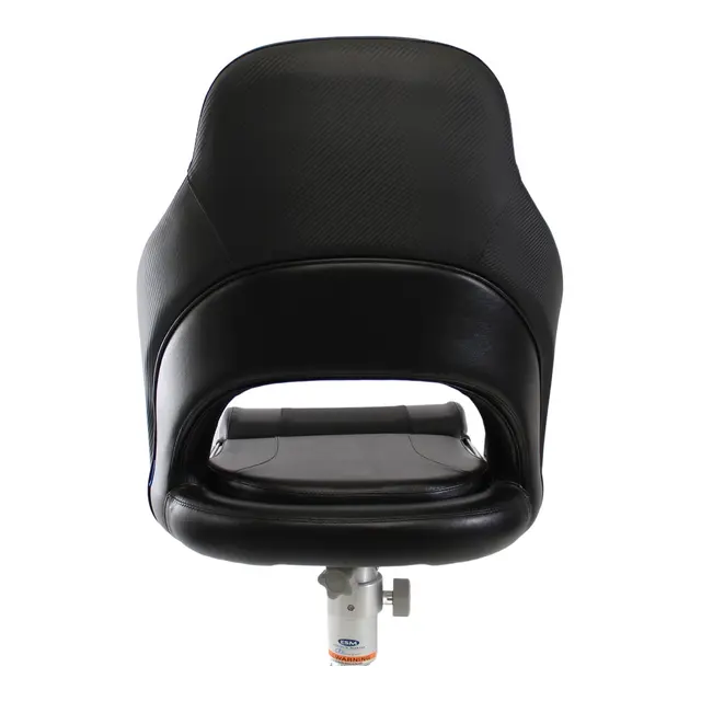 MARINVENT Båtstol MI-M56R Sort/karbon - Flip-up - Marine vinyl 