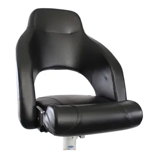 MARINVENT B&#229;tstol MI-M56R sort - Flip-up - Marine vinyl