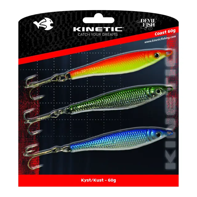 KINETIC Sluksett DF Coast Kyst 3pk, 25g 