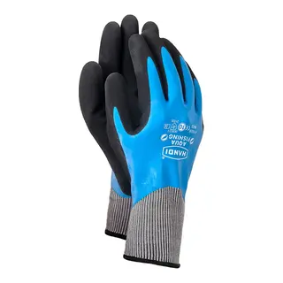 HANDI Fiske- og vaskehanske, Aqua fish Str. 10