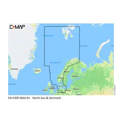 C-MAP Cmap Elektronisk kart Nordsj&#248;en - Danmark - Svalbard