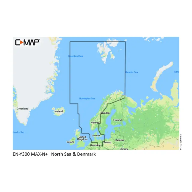C-MAP Cmap Elektronisk kart Nordsjøen - Danmark - Svalbard 