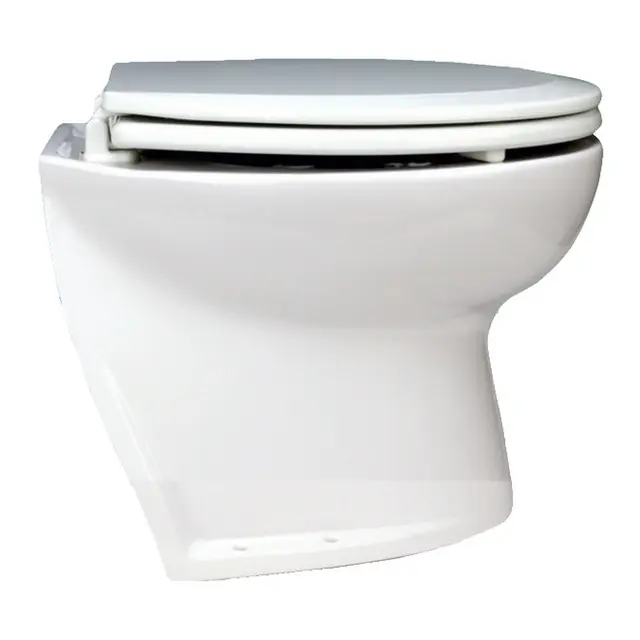JABSCO Elektrisk toalett Quiet Deluxe 14", vinklet 24V 