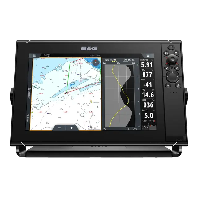 B&G Zeus 3S 9 kartplotter 9" kartplotter m/verdenskart 