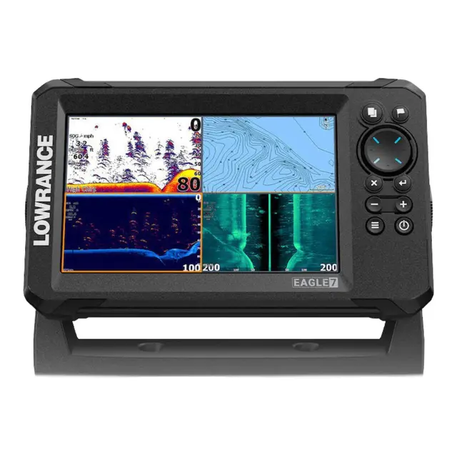 LOWRANCE Eagle 9 - kartplotter /Ekkolodd 9" IPS - m/Trippleshot hekksvinger 