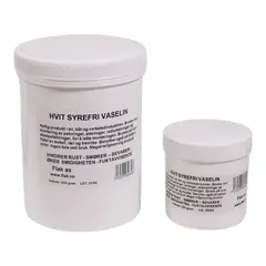 Vaselin - Hvit, Syrefri finnes i 1kg og 250g