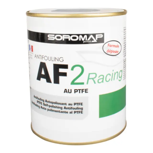 SOROMAP AF2 Racing, Sort - 2,5L Superglatt selvpolerende bunnstoff mPFTE 