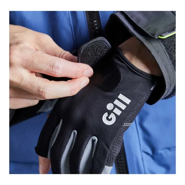 GILL Deckhand Seilhansker, Long Finger Str. L - åpen tommel/pekefinger 