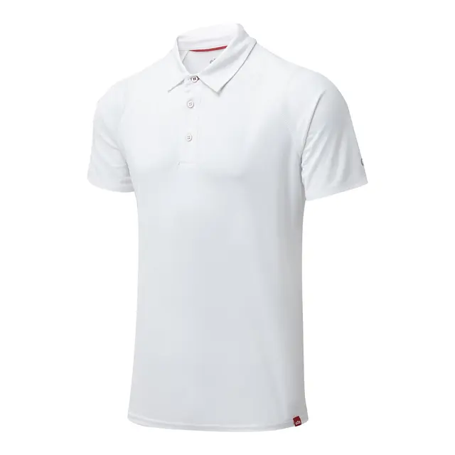 GILL UV Tec Polo Herre Str. L - Hvit 