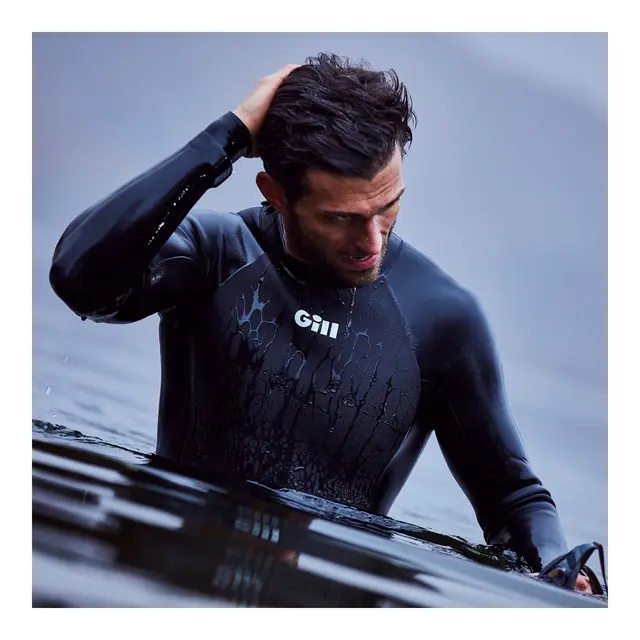 GILL Men's Pursuit Wetsuit 4/3 mm BackZip - Fleksibel våtdrakt 
