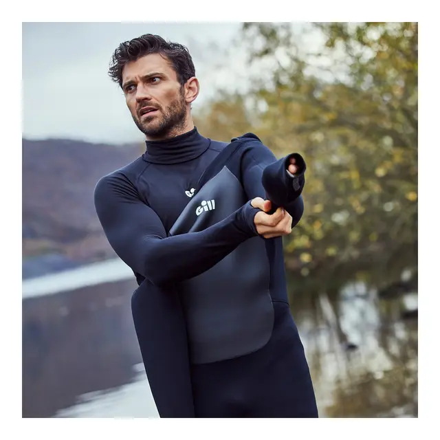 GILL Men's Pursuit Wetsuit 4/3 mm BackZip - Fleksibel våtdrakt 