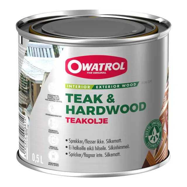 OWATROL Teakolje matt - 0,5L Silkematt finish 