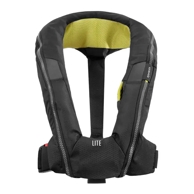 SPINLOCK Deckvest LITE - Sort Rå vest for bruk i motor- og seilbåter 