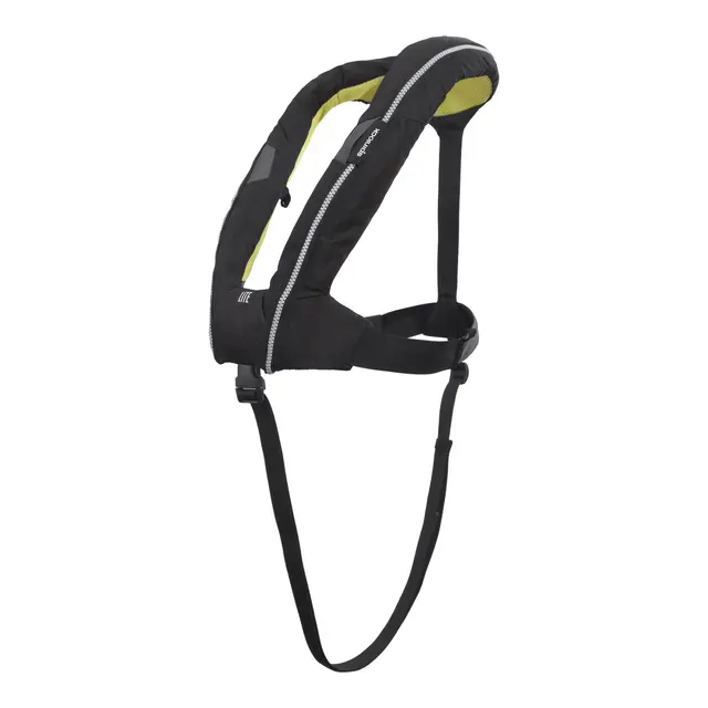 SPINLOCK Deckvest LITE - Sort Rå vest for bruk i motor- og seilbåter 