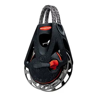 RONSTAN Tikkeblokk Orbit 55 enkel Ø55mm trinse - 10mm tau - man/auto