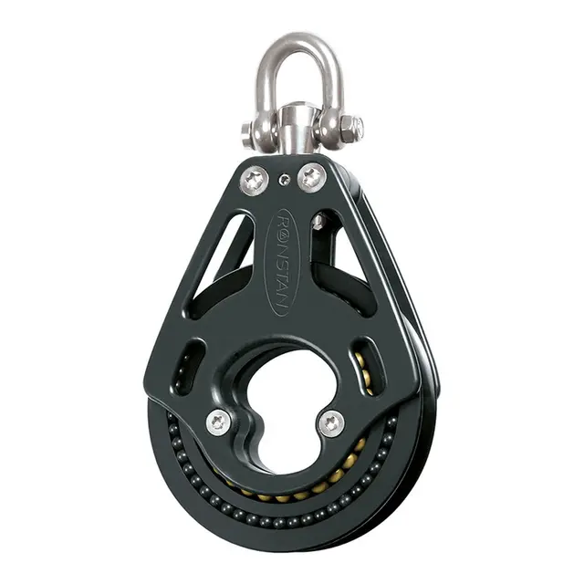 RONSTAN Blokk Orbit 75 enkel hi-load Ø75mm trinse - 14mm tau - kulelager(BB) 