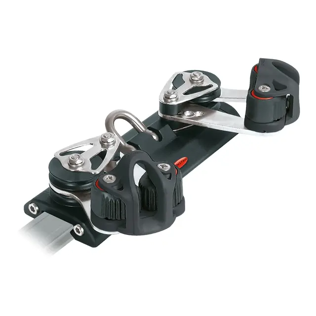 RONSTAN Vogn for serie 22 m/4 blokkskiver og cleats 