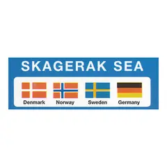 Gjesteflagg Skagerak 4stk/pk 30x19 cm