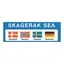 Gjesteflagg Skagerak 4stk/pk 30x19 cm